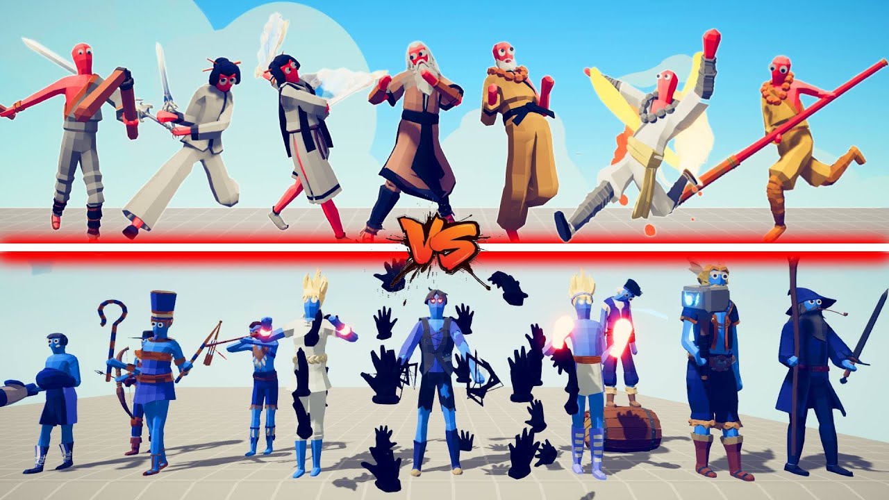 KUNGFU TEAM vs LEGACY TEAM TEAM | TABS - Totally Accurate Battle Simulator