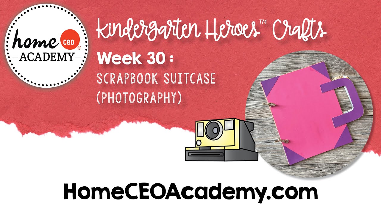 Scrapbook Suitcase Craft Tutorial for Kids