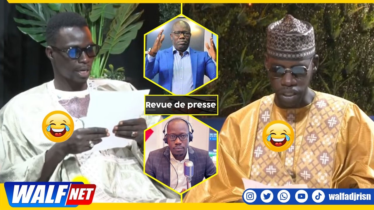 Jakaarlo : 🤣🤣Concours Revue de Presse entre Ahmed Aïdara et Mouhamed Ndiaye. Qui est le meilleur ?