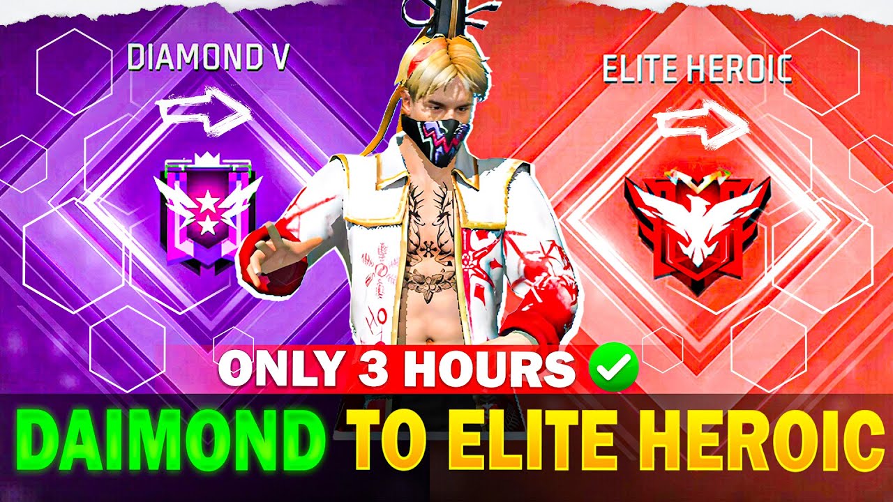 Daimond To Elite Heroic Done🔥 Season 46 ✅ ! #freefire