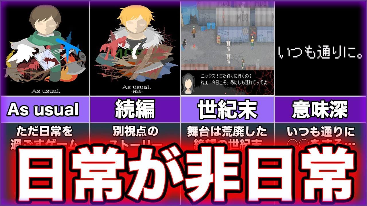 【As usual.】ゆっくり鬱ゲー解説【M08】
