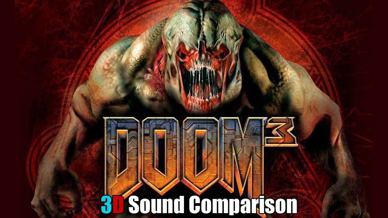 Doom 3 - 3D spatial sound comparison 🎧 Stereo, CMSS-3D, OpenAL Soft HRTF audio mod