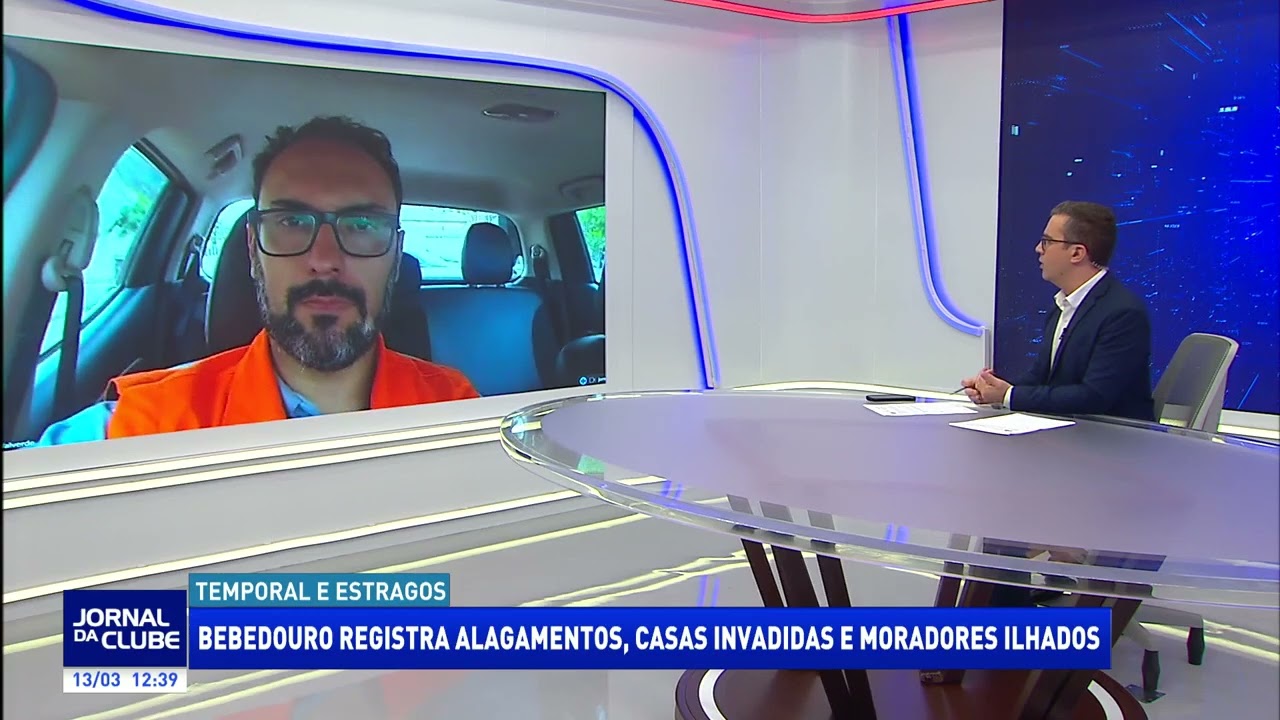 Bebedouro registra alagamentos, casas invadidas e moradores ilhados - Jornal da Clube (13/03/26)