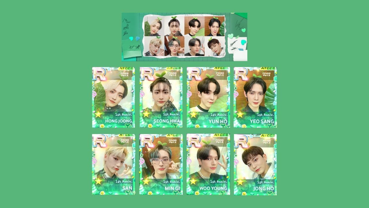 [Superstar Ateez] Fever Part. 3 '1st Anniv.' ☆ Complete ☆ Prism Limited Event Theme SSA Anniversary