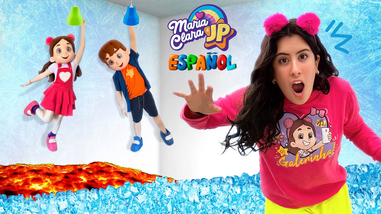 ¡El Suelo es Hielo y Lava con Maria Clara y JP! 🧊🔥