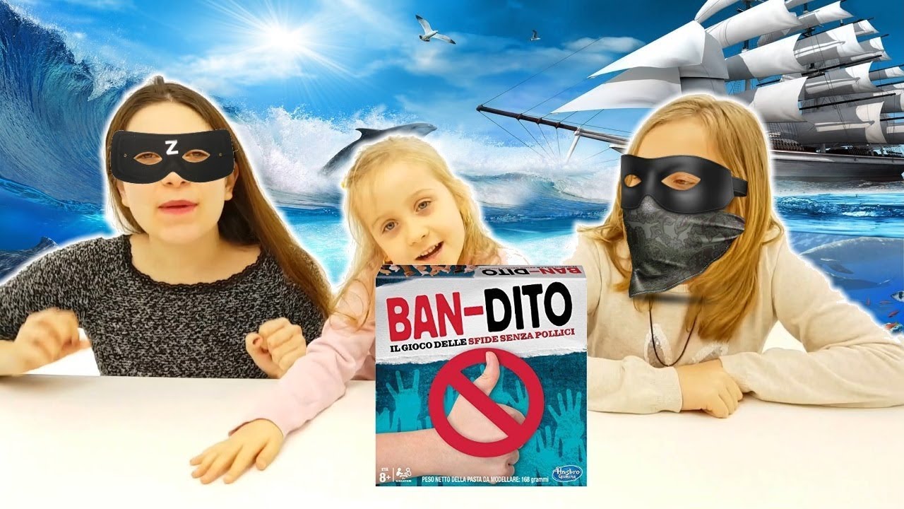 BAN-DITO CHALLENGE: TV per Bambini gioco SFIDE SENZA POLLICE Giochi da tavolo per piccoli