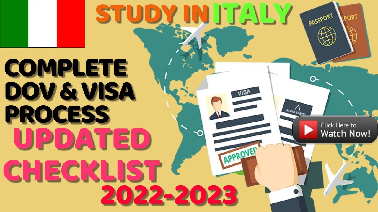 Italian Embassy Karachi DOV and VISA Checklist 2022-23 - EXPLAINED IN URDU & HINDI.