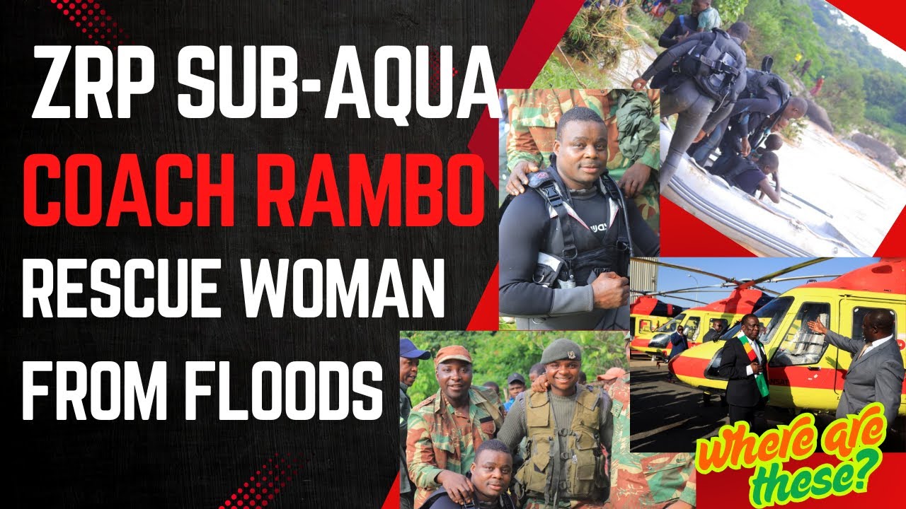 ZRP sub-aqua unit coach Rambo rescues a woman from island, ED helicopters no where to be seens