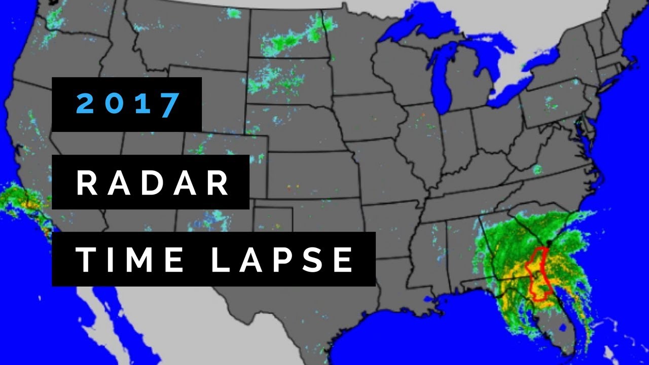 A Year in Weather - 2017 Radar Time Lapse