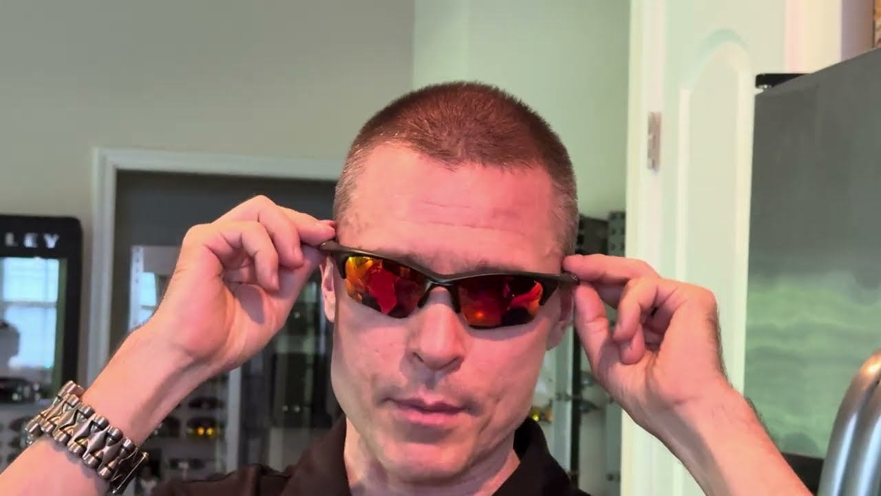 RARE OAKLEYS - unboxing a CUSTOMIZED pair of Matte Black/Ruby Half Jacket XLJs + review!