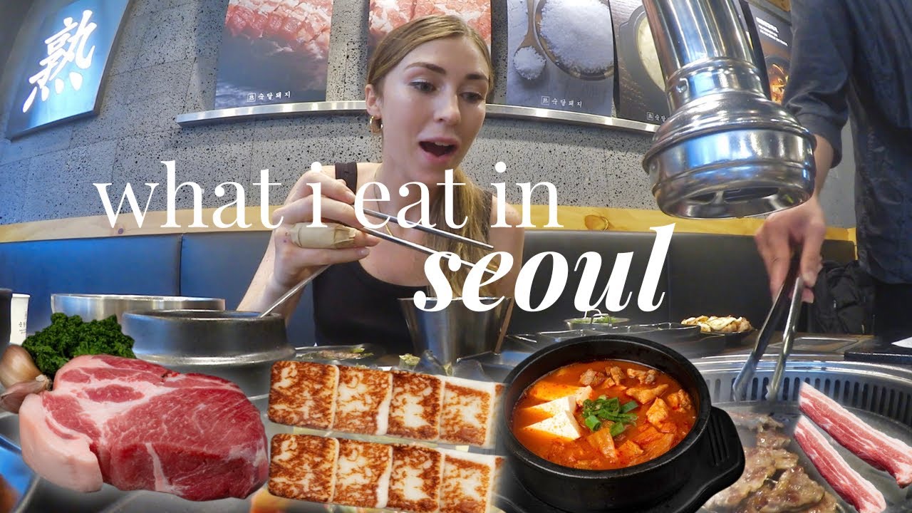 WHAT I EAT IN SEOUL 🥩🧀 Gangnam CHEESE K-BBQ, Risotto, Korean Kimchi Stew