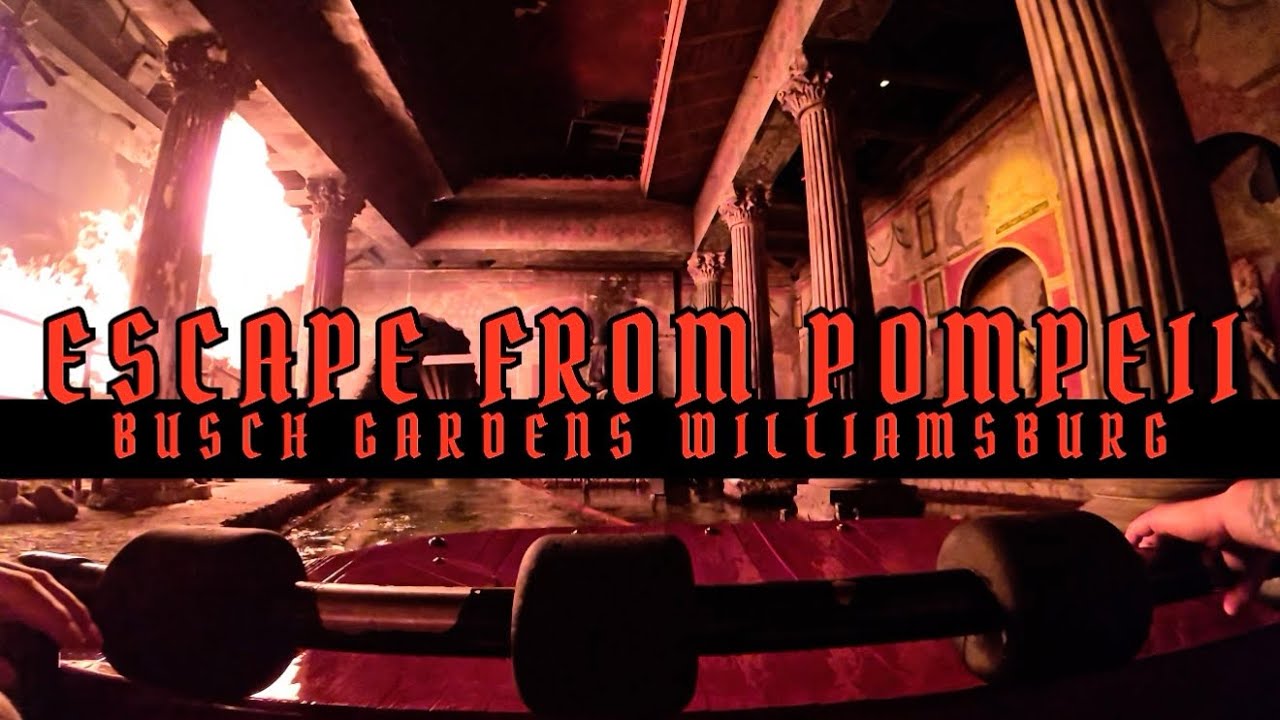 ESCAPE FROM POMPEII: Busch Gardens Williamsburg | Front Row 4K60 POV [2025]