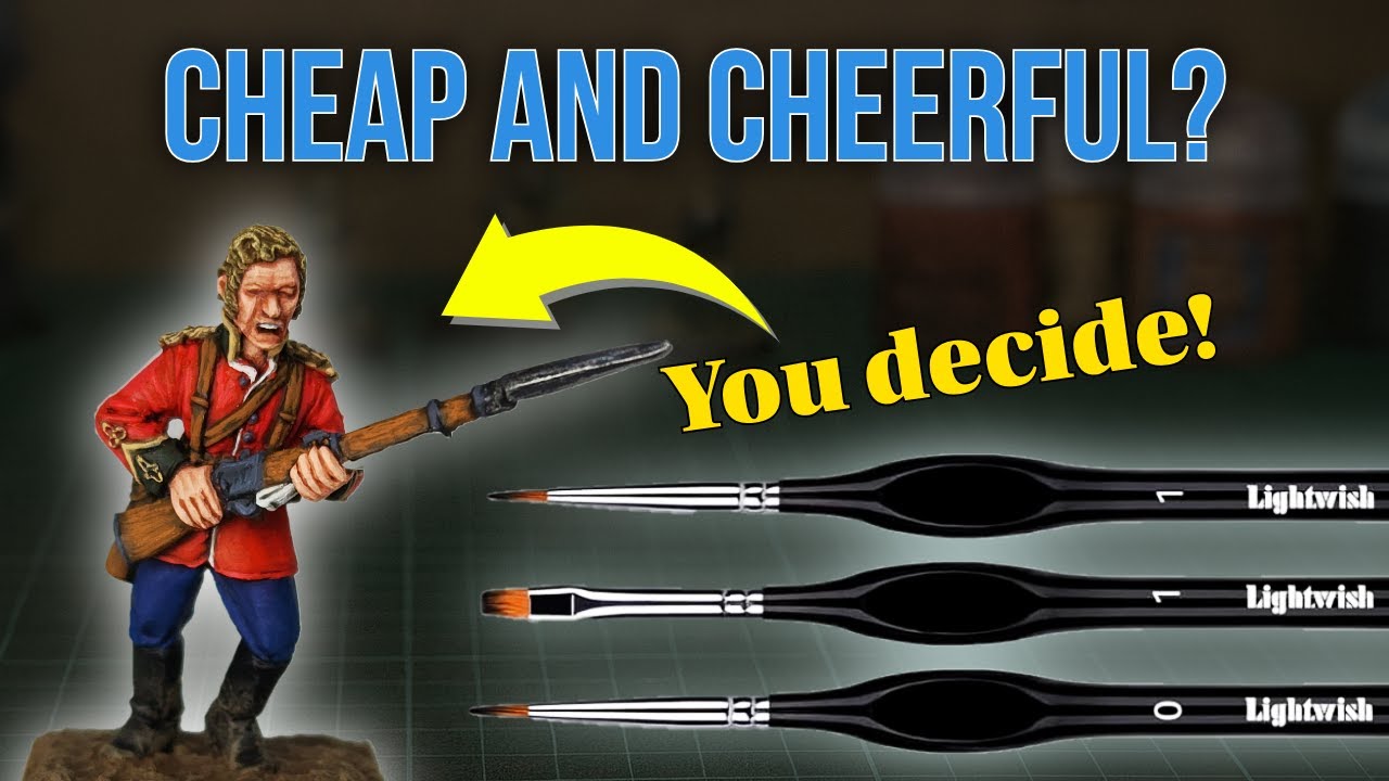 The BEST Paint Brush Starter Set for Beginners? Lightwish Miniature Paint Brushes | Wargaming