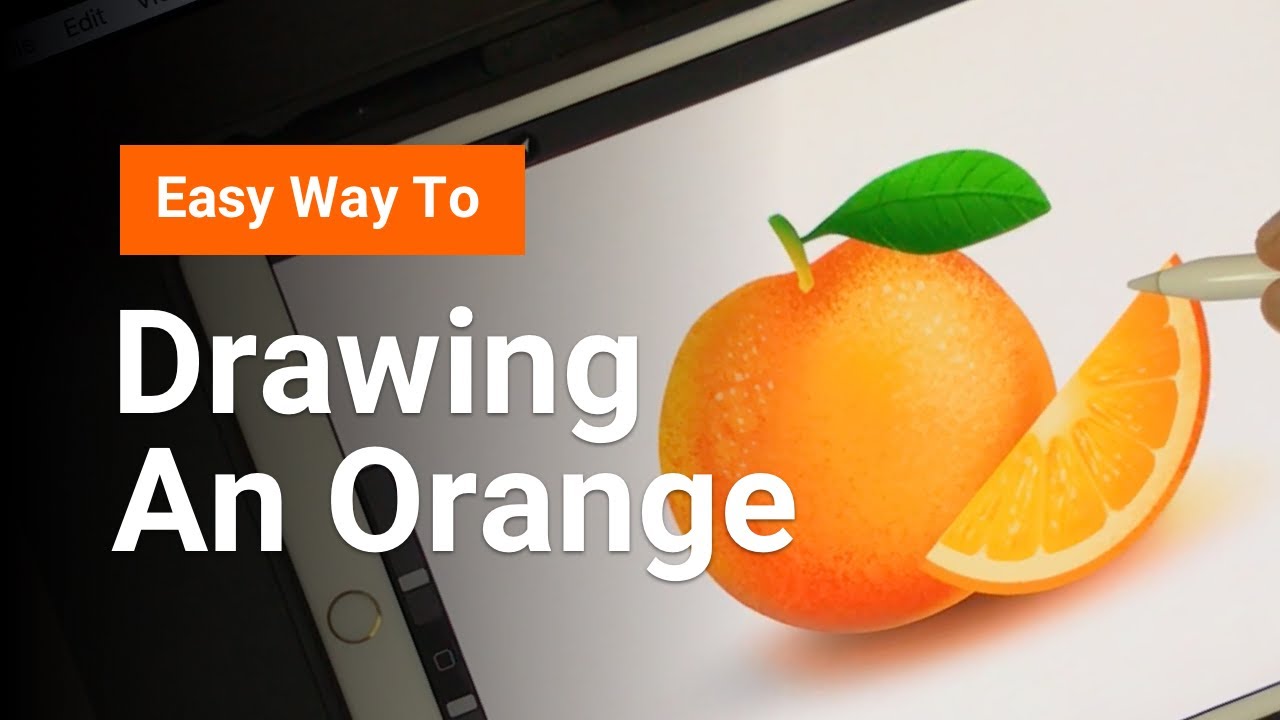How to draw an orange (REALISTIC) 🍊| iPad Drawing Tutorial by Procreate Painting