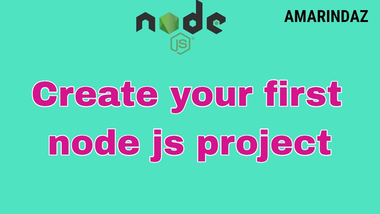 How to create node js project using npm