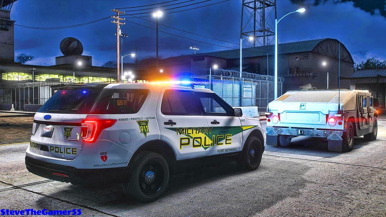Military Patrol|| GTA 5 Mod Lspdfr| 4K