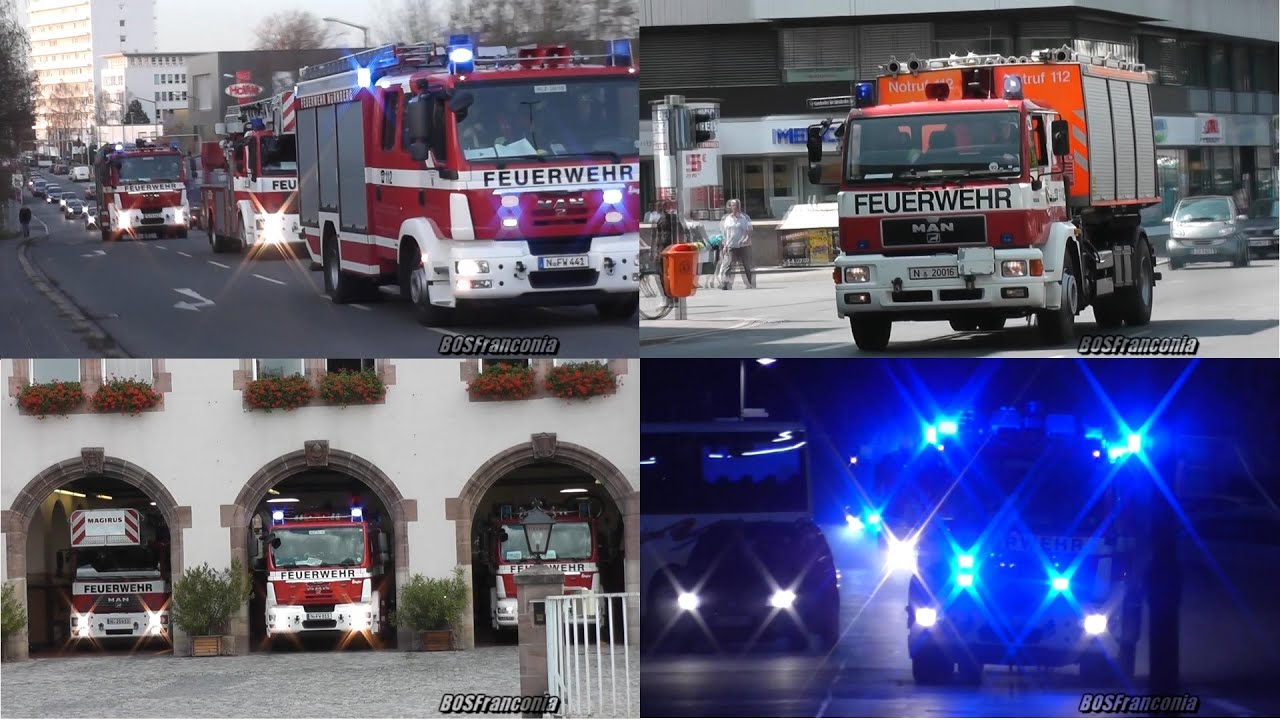 [Feuerwehr Nürnberg] 25 Minuten Einsatzfahrten