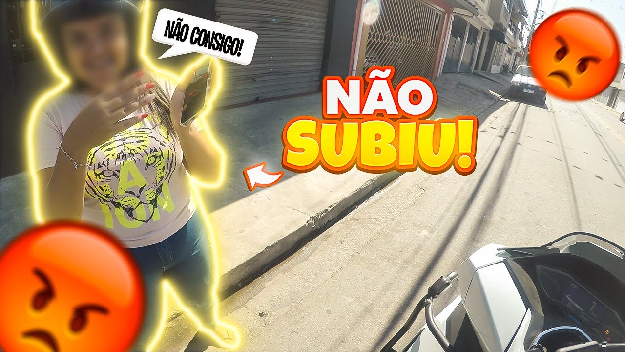 PASSAGEIRA NÃO CONSEGUIU SUBIR NA MOTO! - FAZENDO MOTOTÁXI DE PCX 🚕
