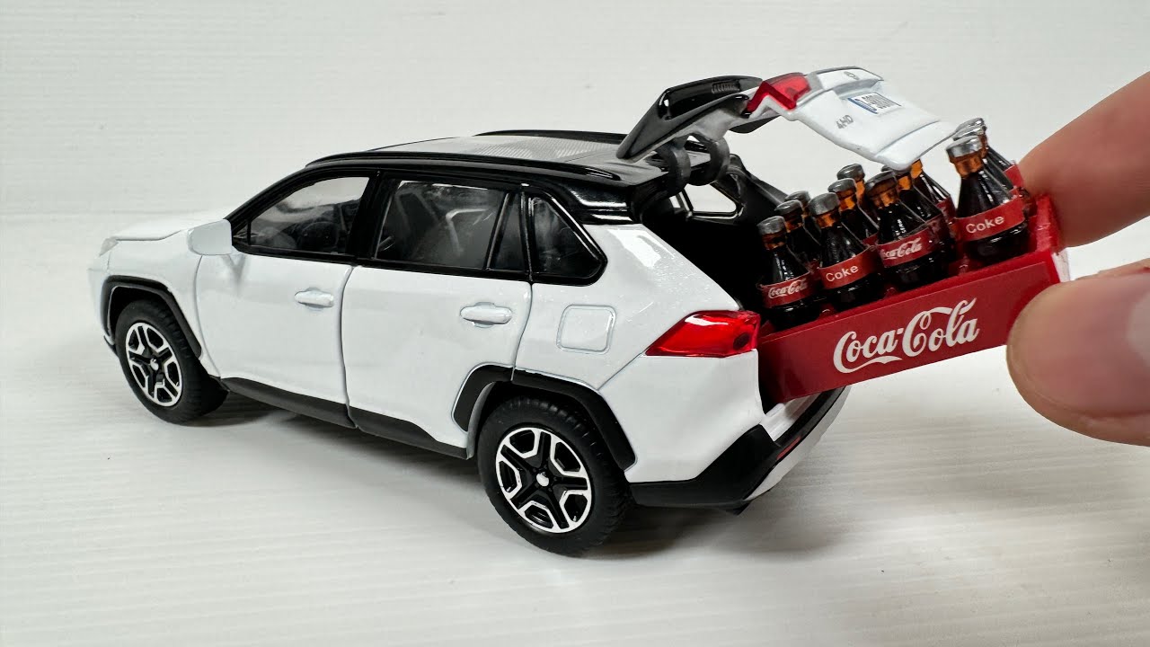 Unboxing of Toyota RAV4 SUV 1:3 Scale - Coca Cola Transport ( Super Realistic Diecast Model )