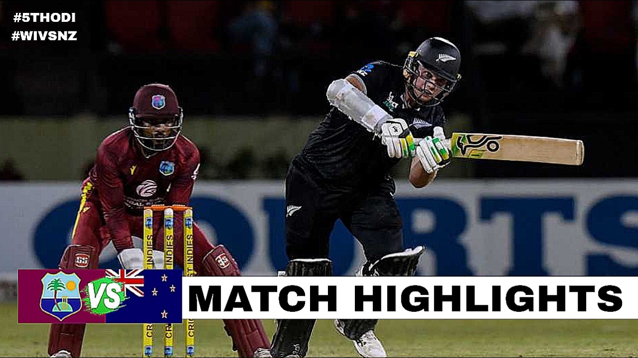 New Zealand Vs West Indies 5th ODI Highlights 2026 | Nz vs WI 5th ODI Highlights 2026 | WI vs Nz