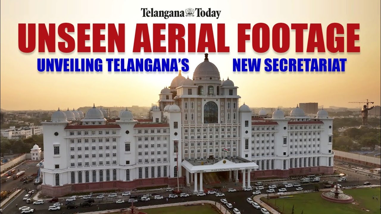 Unseen Aerial Footage | Unveling  Telangana's New Secretariat  | Telangana Today
