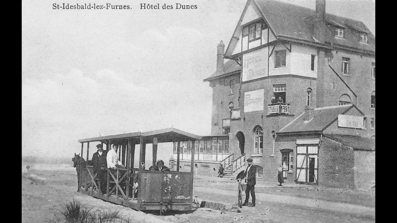 Koksijde streets in the past. The Belgian coast