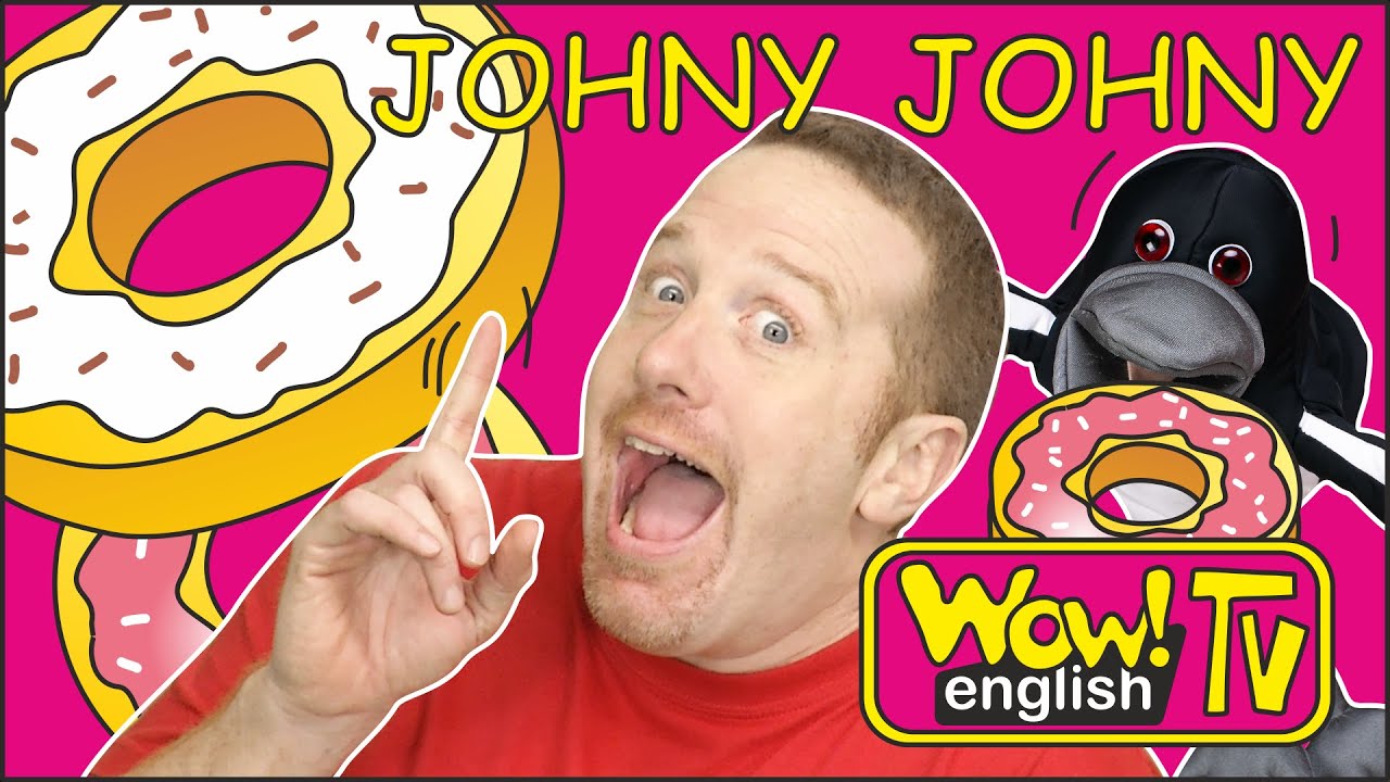 Johny Johny Yes Papa from Steve and Maggie for Kids | No Papa Song for Children Wow English TV