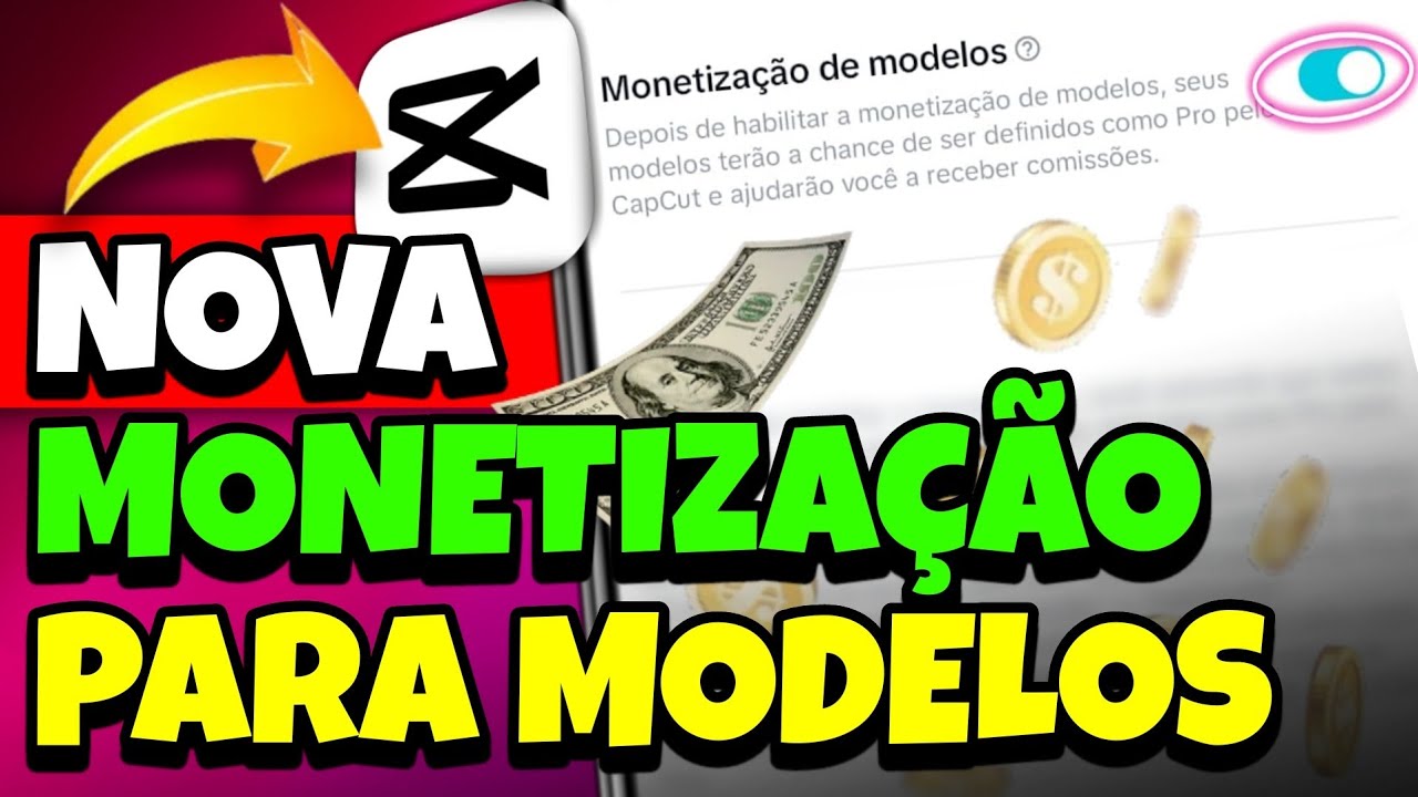 Nova MONETIZAÇÃO do CapCut para GANHAR Dinheiro SEM Aparecer com Seus MODELOS!