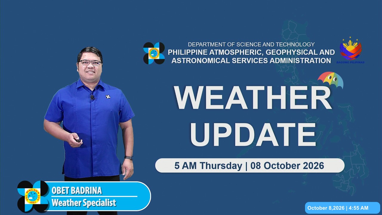 Public Weather Forecast issued at 5:00 AM | October 08, 2026 - Thursday