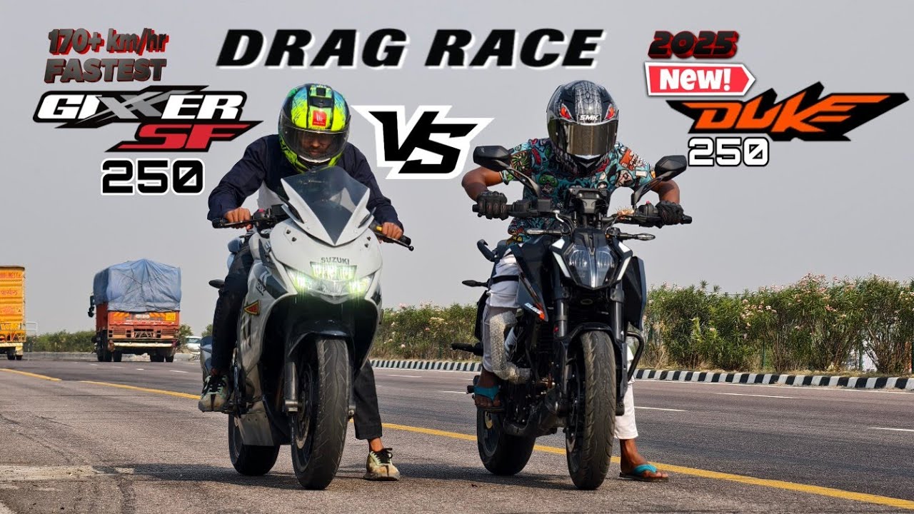 2025 KTM Duke 250 gen3 VS fastest Gixxer sf250🔥||drag Race 💥 || still the fastest 250 ?