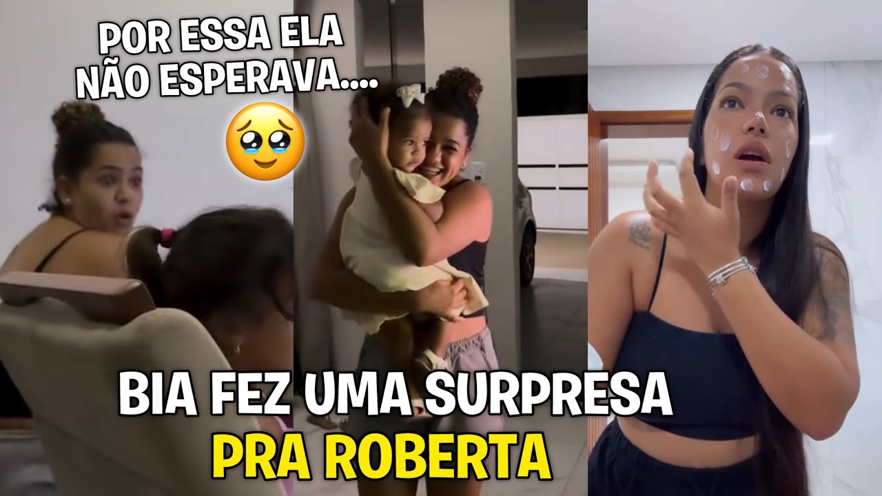 BIA CHAGAS FEZ UMA SURPRESA PRA ROBERTA+ COMPRAS NO MERCADO