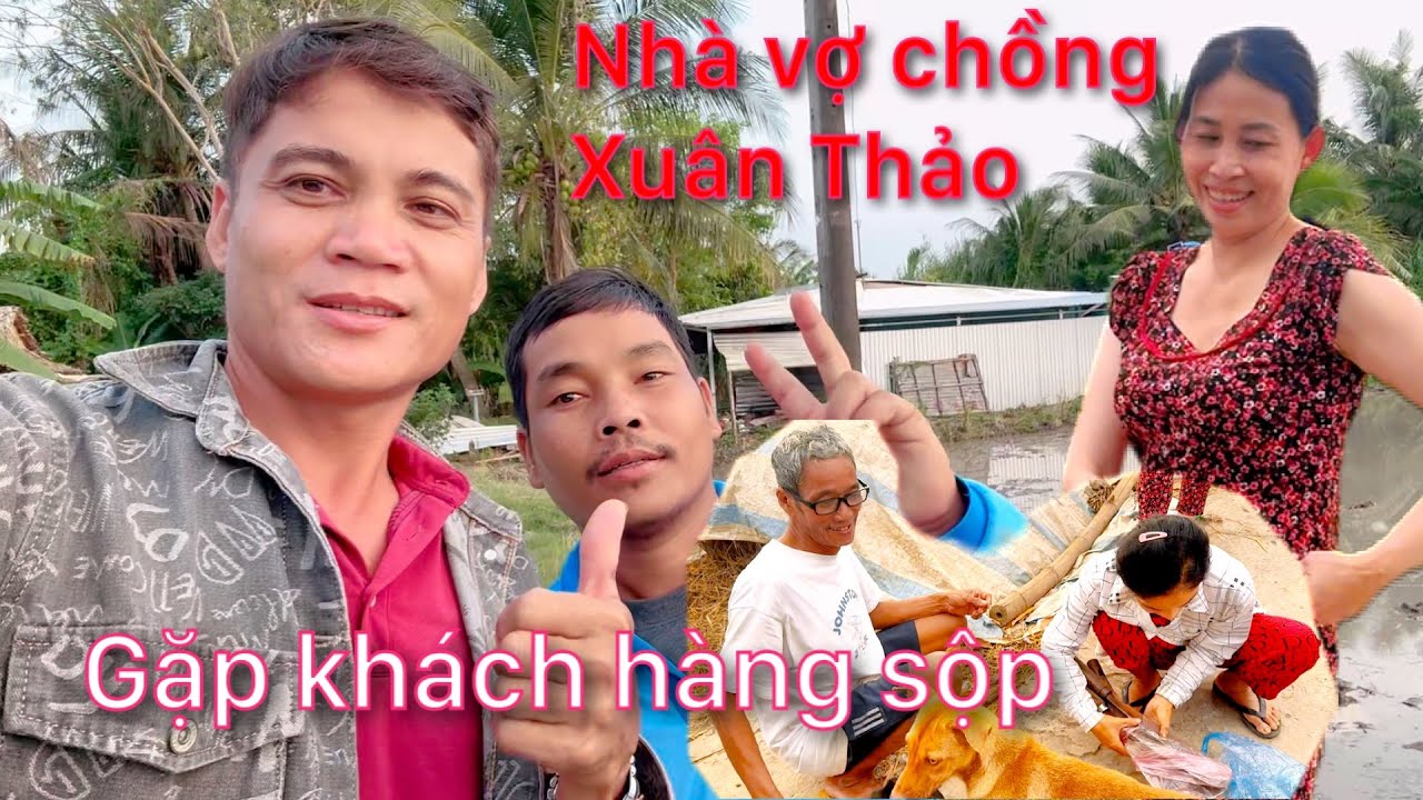 Buổi chiều nhà vợ chồng Xuân Thảo bất ngờ gặp khách hàng xinh đẹp đến lấy đồ.