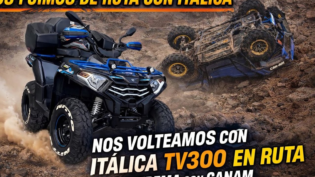Poniendo a prueba la italika ATV 300 en ruta extrema Casi nos VOLTEAMOS | varias CANAM  