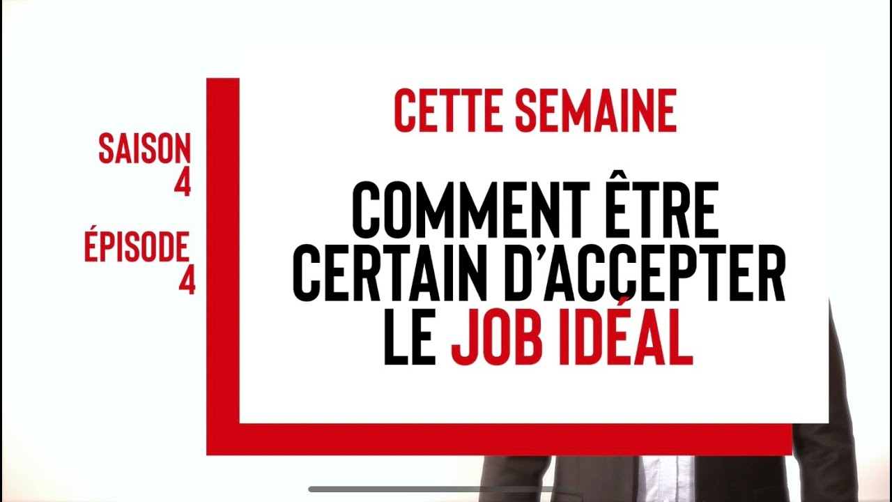La Chronik de Frédérik - Comment être certain d'accepter le job idéal