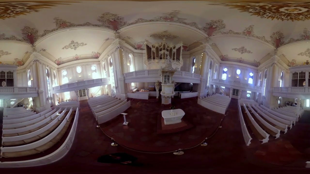 Virtueller Rundgang durch die Ludwigskirche, eines der schönsten Barockgebäude in Saarbrücken.  360°
