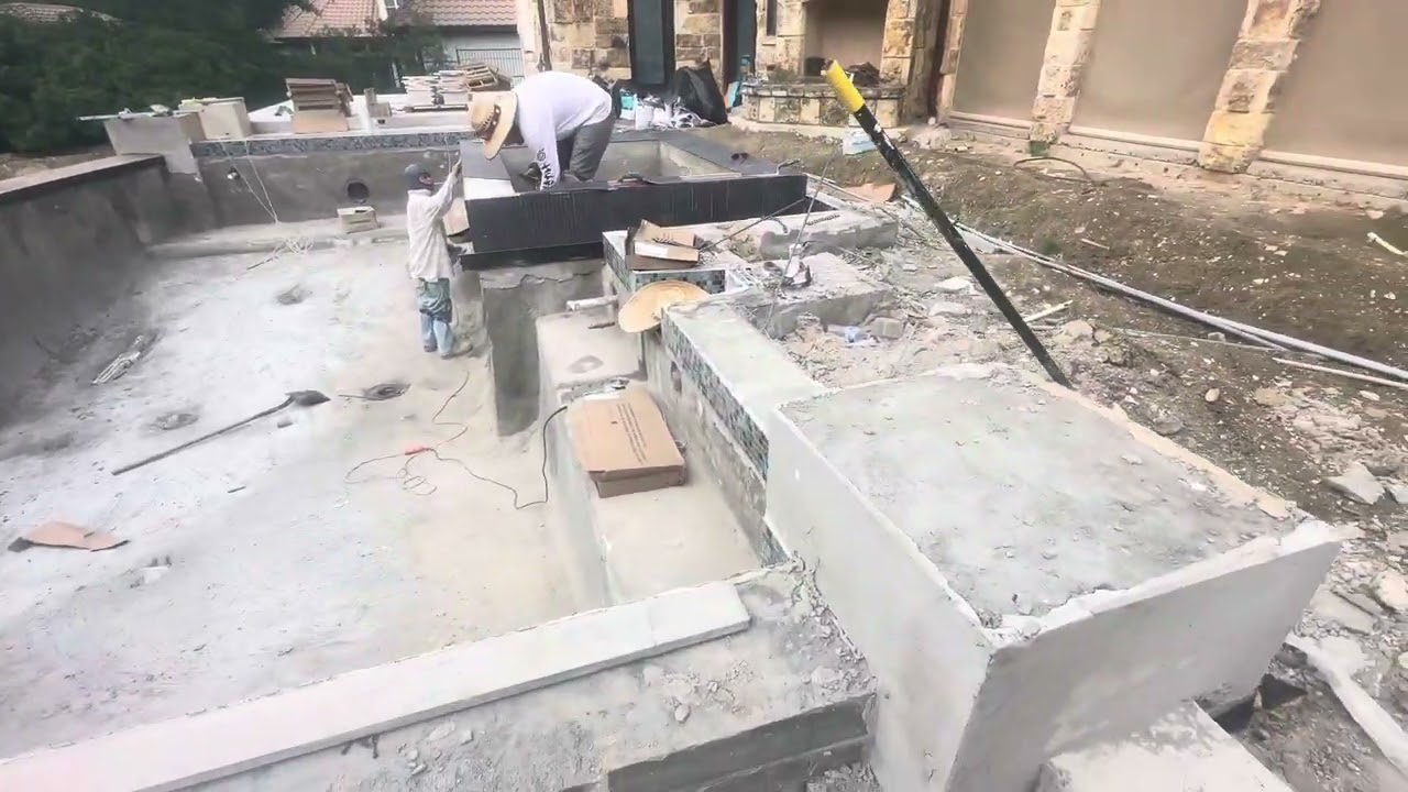 new construction pool in Frisco tx.