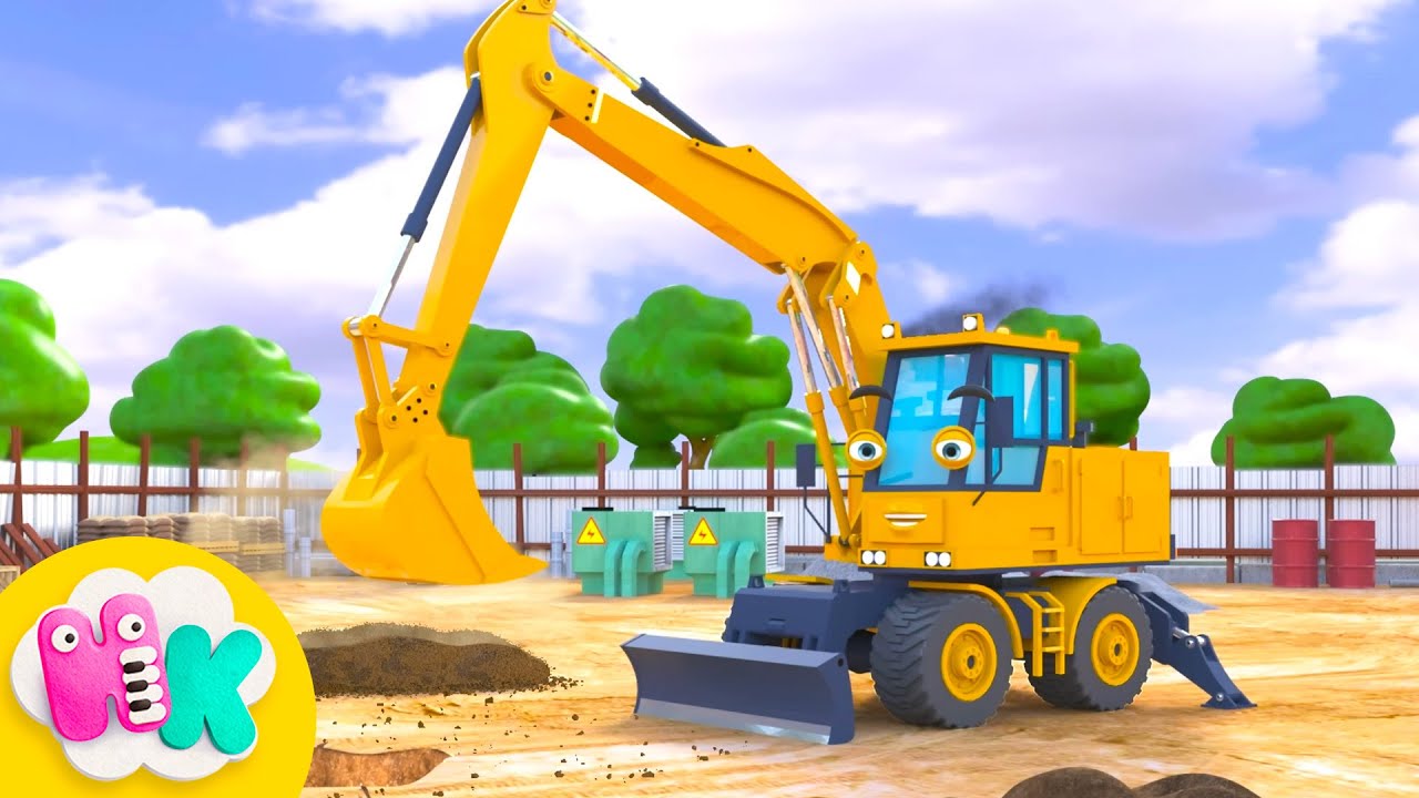 Ik ben een Bulldozer 🏗️🚧 Bouwvoertuigen | Nederlandse Kinderliedjes | HeyKids