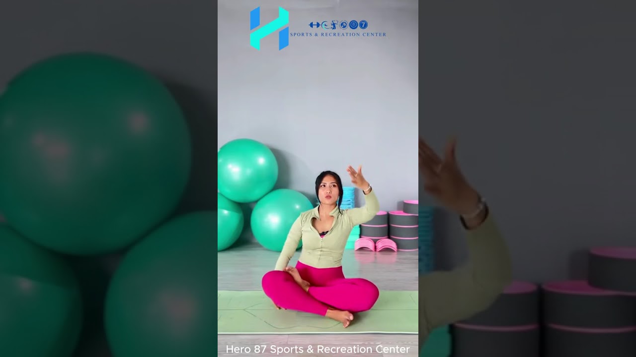 5 minutes Easy yoga practice for relieve neck pain 