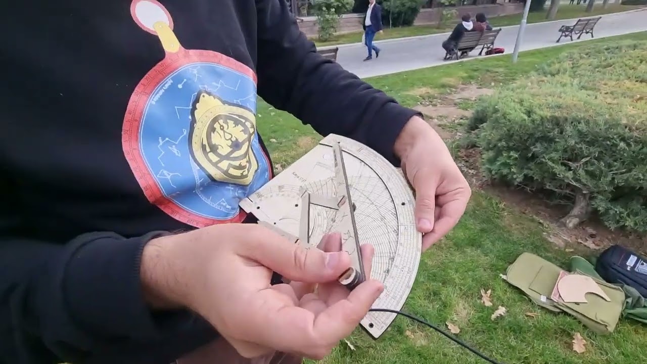 Calculating time with Astrolabe Quadrant