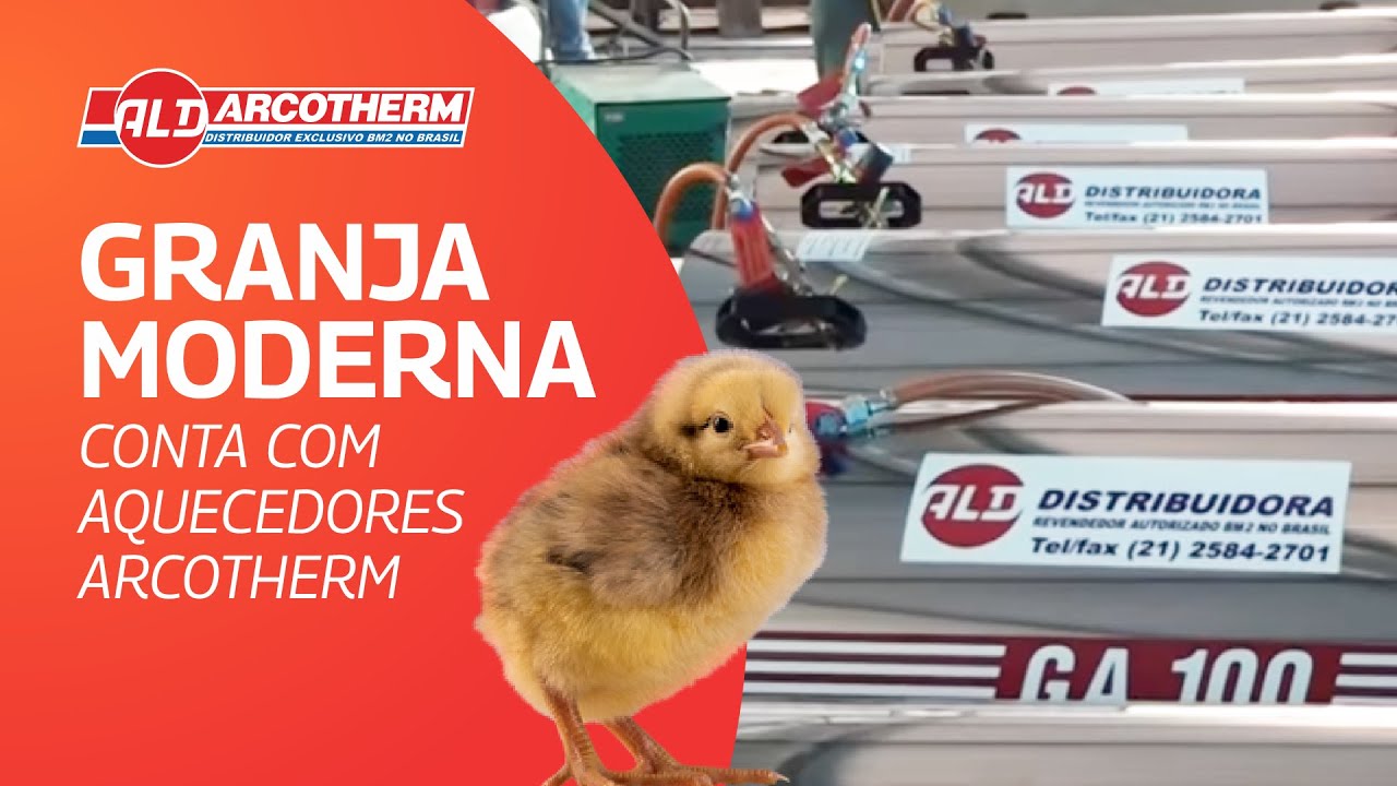 Granja moderna usa Arcotherm - a lenha ficou no passado!