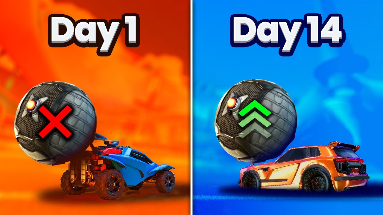 I gave myself 2 weeks to learn Advanced Rocket League Mechanics... (it worked)