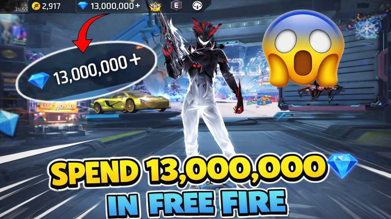 Потратьте 13 000 000💎 в Free Fire! Сколько скинов я получу?