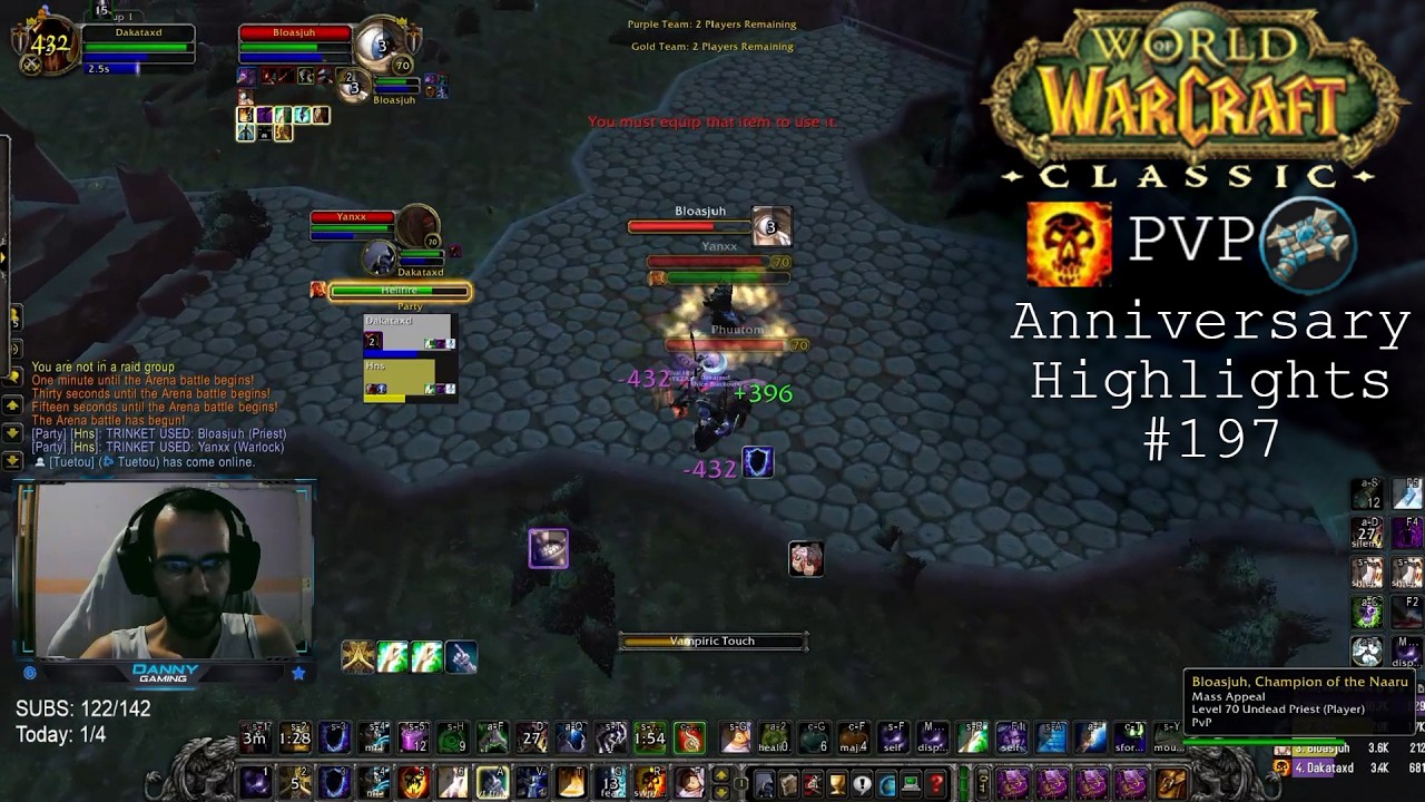 TBC Classic Anniversary #197 &mdash; PvP-хайлайты: Арена 2х2, ШП и разбойник, рейтинг 2.1к+