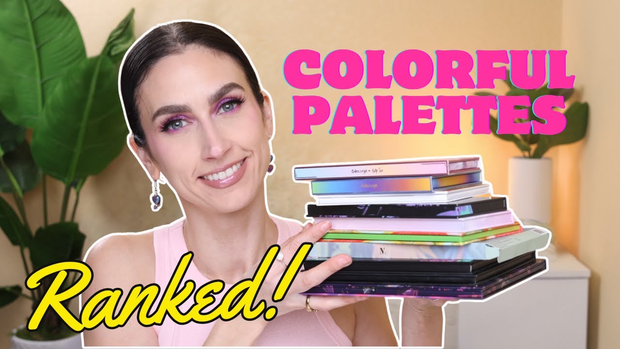 THE BEST COLORFUL PALETTES IN MY COLLECTION RANKED! ❤️🧡💛💚💙💜