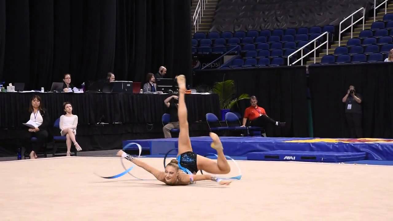 Brigita Budginas - Ribbon - All-Around Final - 2015 USA Gymnastics Championships