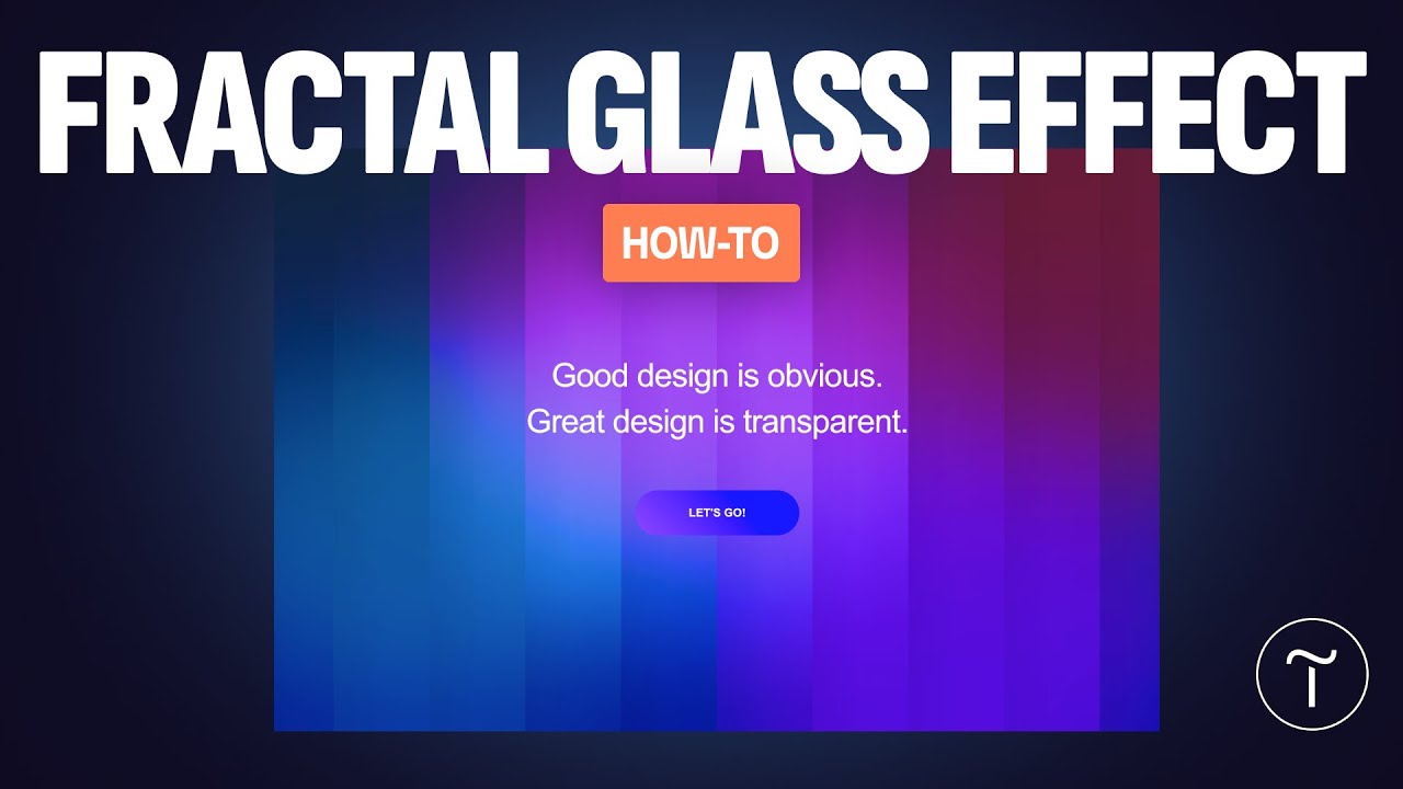 Fractal Glass Effect With Background Gradient Animation