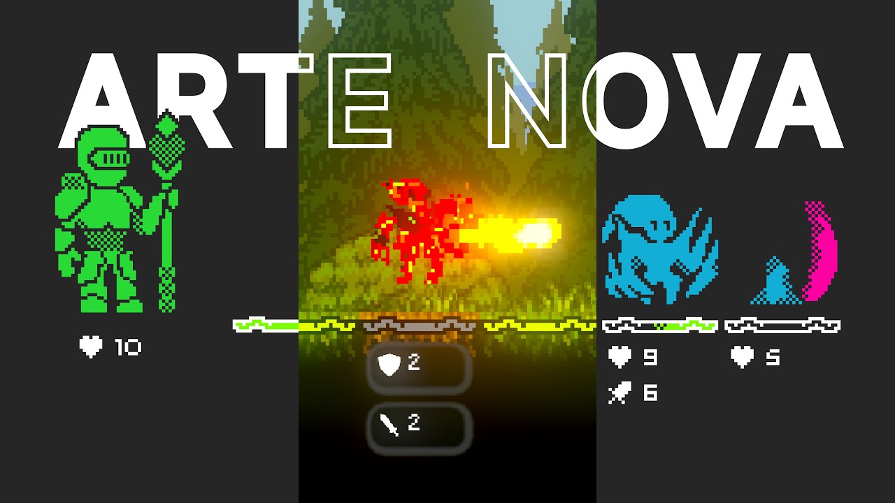 Implementei a ARTE NOVA no meu jogo, veja no que deu | WISCAT - devlog 4