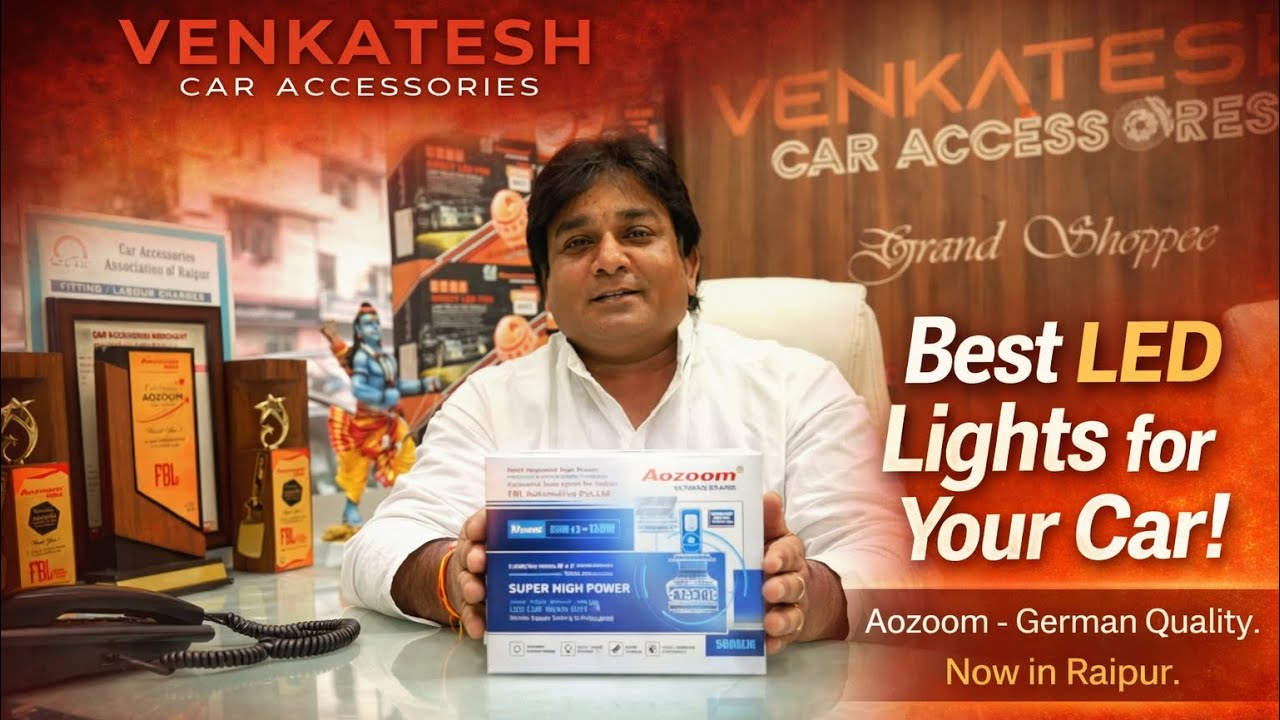 Best Led Light’s for your Car in Raipur: Aozoom, made in Germany.