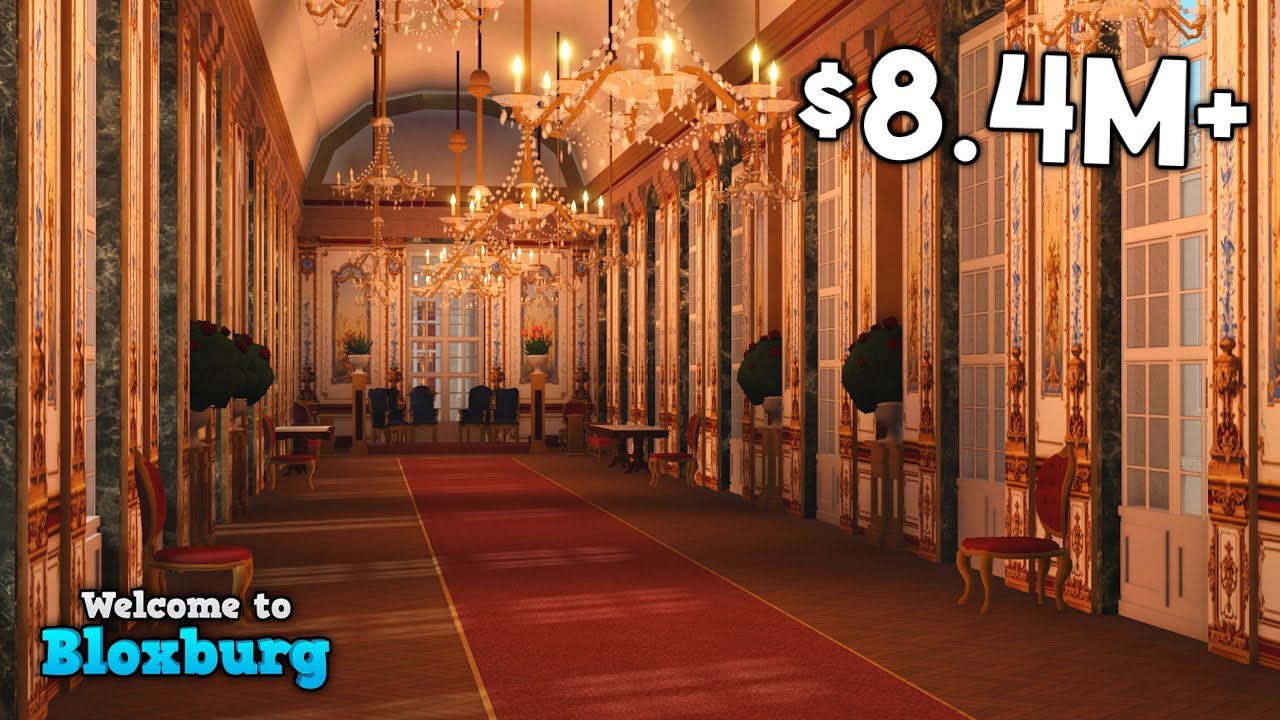 Visiting $8.4M+ FRENCH CHATEAU on BLOXBURG! (4 PLOTS, COURTYARD, SUPER DETAILED!) | Roblox Bloxburg