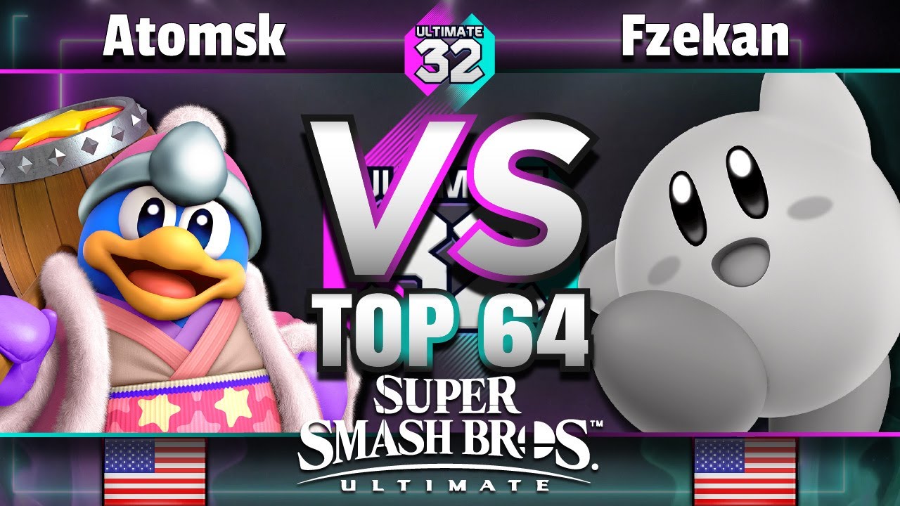 ULTIMATE 32 Top 64 - Atomsk (Dedede) vs. Fzekan (Kirby) - Smash Ultimate